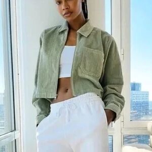 TNA Aritzia The Dixon Crop Corduroy Jacket Size small